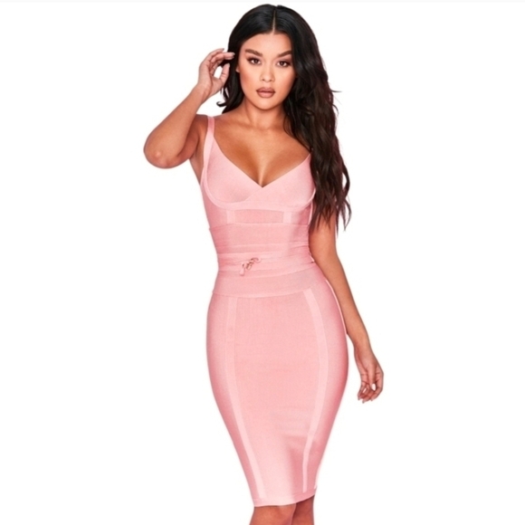 HOUSE OF CB BELICE BONDAGE DRESS LARGE - Picture 2 of 11